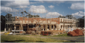 Holy Cross monastery building under construction (2002-2003).